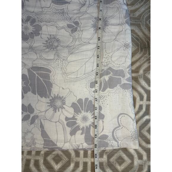 H&M Women's Linen Floral Print Skirt Size 8 Side Zipper Resort Vacation - Picture 4 of 8